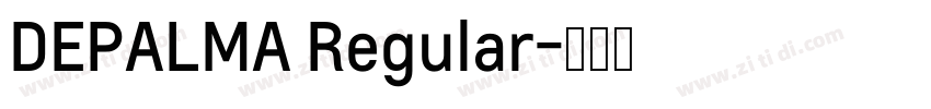 DEPALMA Regular字体转换